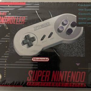 Nintendo Gray SNES Controller with D-pad and Shoulder Buttons